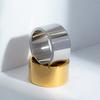 High Quality Brushed Ring For Men Stainless Steel 12mm Wide Bulky Punk   Male Band Jewelry Accessories