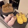One Foot On Lai Ren Baotou and Half Slippers, Wearing Sandals Single Shoes, Spring and Summer Thick-soled Height-increasing Birkenstocks Women