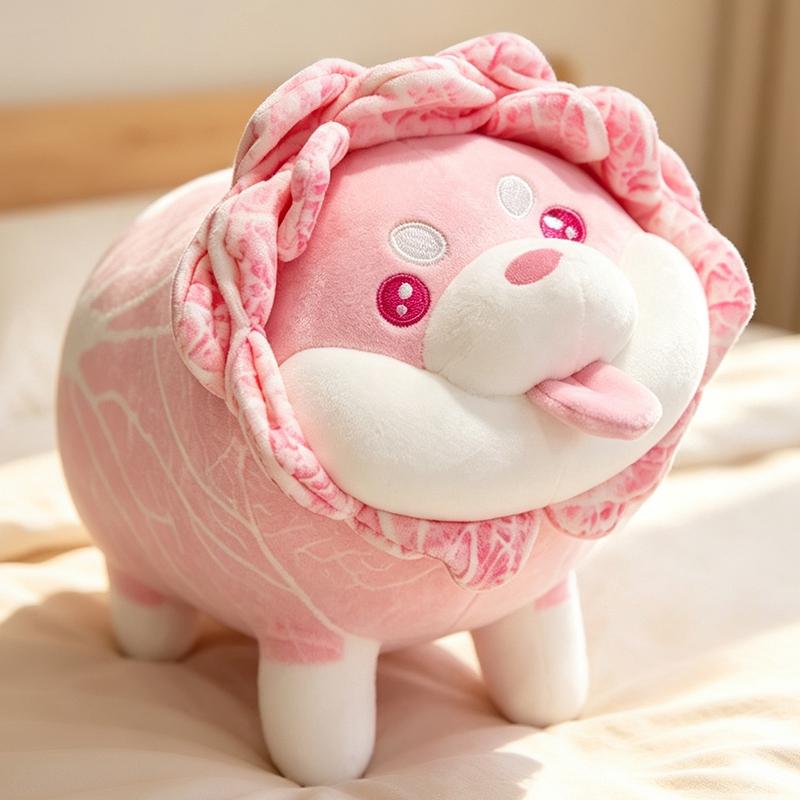 Creatieve Kool Shiba Inu Hond Cosplay Pluche Speelgoed Gevuld Groente Elf Dier Pop Kussen Bank Kussen Kerstcadeau