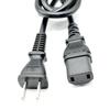 C17 Two-Hole Figure-8 Power Cord for Xbox, PS, Handheld Consoles, Speakers, and Coffee Machines.