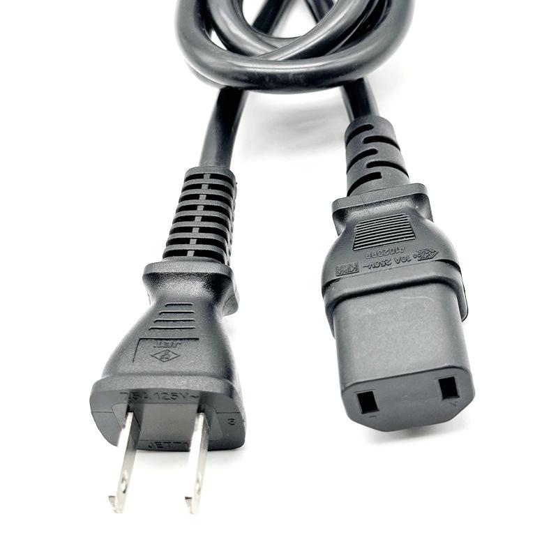 C17 Two-Hole Figure-8 Power Cord for Xbox, PS, Handheld Consoles, Speakers, and Coffee Machines.