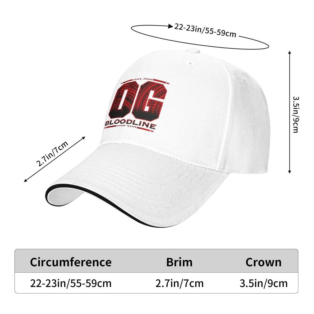 OG Bloodline Casual Baseball Cap Spring Trucker Hat Sun Hiking Fishing Snapback Cap Unisex-Teens Trendy Baseball Caps