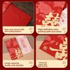 6PCS/SET Traditional Red Envelope Lucky Red Magpie Pattern Lucky Red Bag Thickened Hard Paper Hongbao Door Blocker