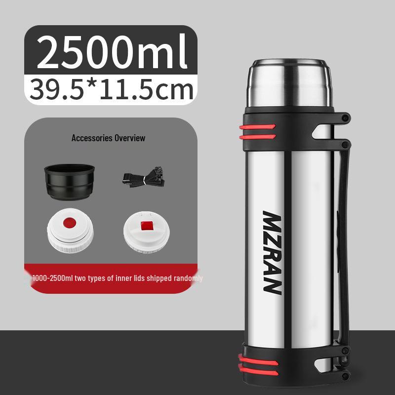 4L Stainless Steel Travel Thermos Mug for Men - Large Capacity Car Kettle Flask