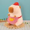 Burger Fries Capybara Apron Shaped Plush Doll Childrens Birthday Gift Home Decor
