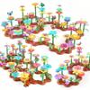 Flower Garden Constructing Playthings Learning-Focused STEM Toy And Play Kit Stacking Toys