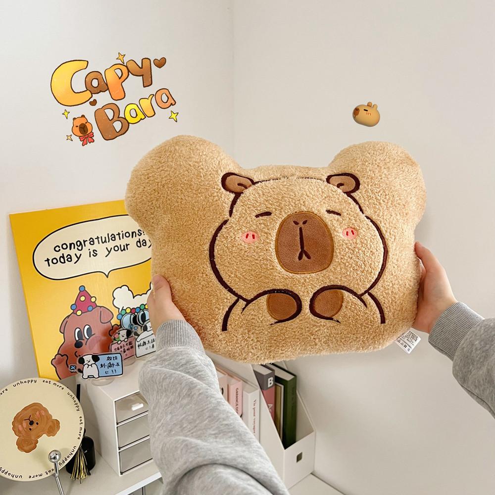 Cartoon Cute Kapibala Cloud Capybara Pillow Guinea Pig Plush Toy Doll Girl Sofa Pillow Cushion
