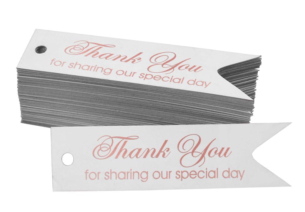 Inkdotpot Gold Foil Paper Hang Tags Thank You For Sharing Our Special Day Bridal Shower Favor Tags 100