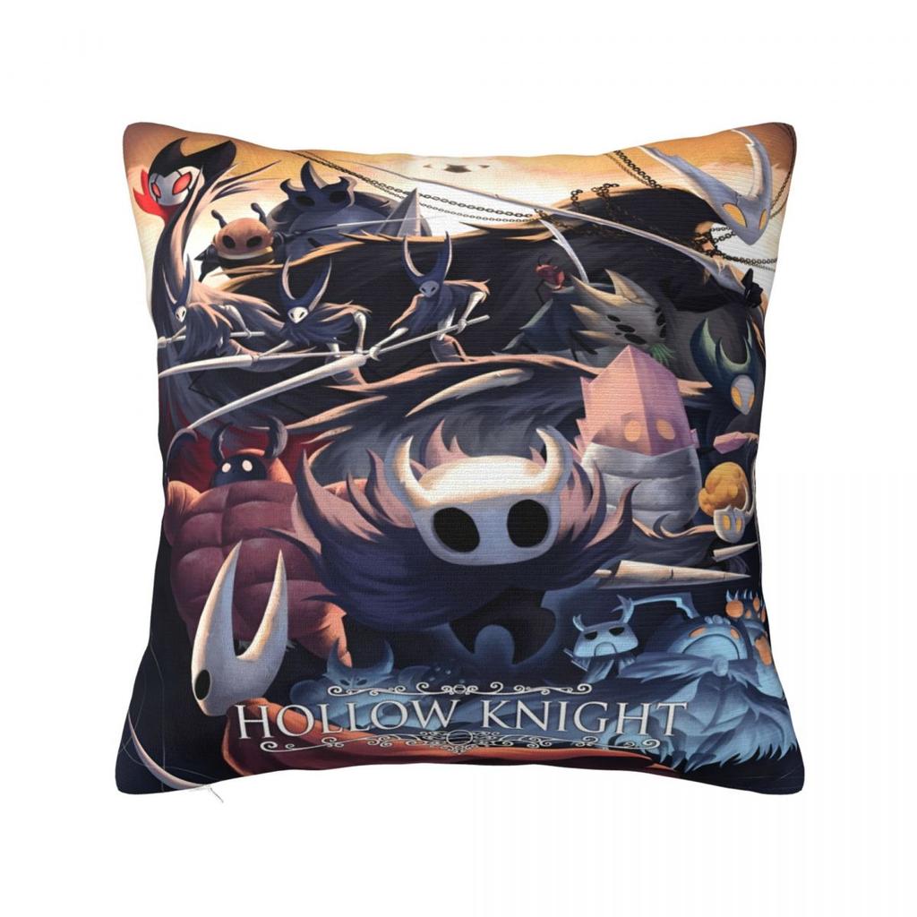 Hollow Knight Funny Games Printed Pillowcase Cushion Cover Pillow Covers Y2K Seat Decorations Square Multi-Size