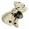 Korean Style Love Heart Polka Dot Double Bow Claw Clip – Fashionable Versatile Hair Accessory