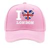 Featuring I Love London Suitable for Women And Unisex Designed for Casual Outdoor Use Lightweight  Sandwich Baseball Cap