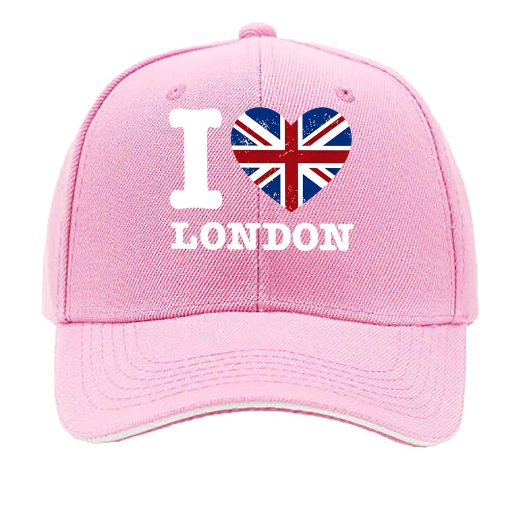 Featuring I Love London Suitable for Women And Unisex Designed for Casual Outdoor Use Lightweight Sandwich Baseball Cap