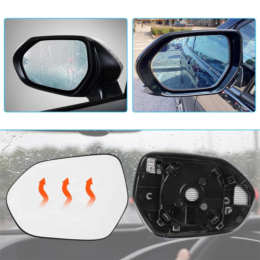 Driver Side Mirror Glass w/Backing Plate Heated For Toyota Camry 2018-2024