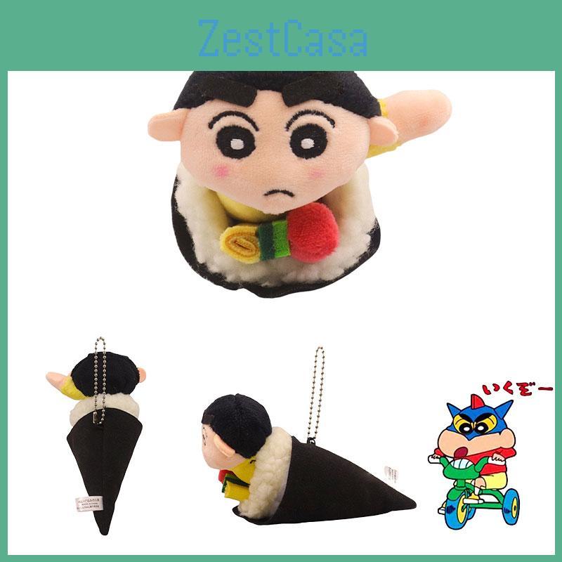 Adorable Cartoon Crayon Shin-chan Plush Keychain Toy Sushi Roll Shin-chan