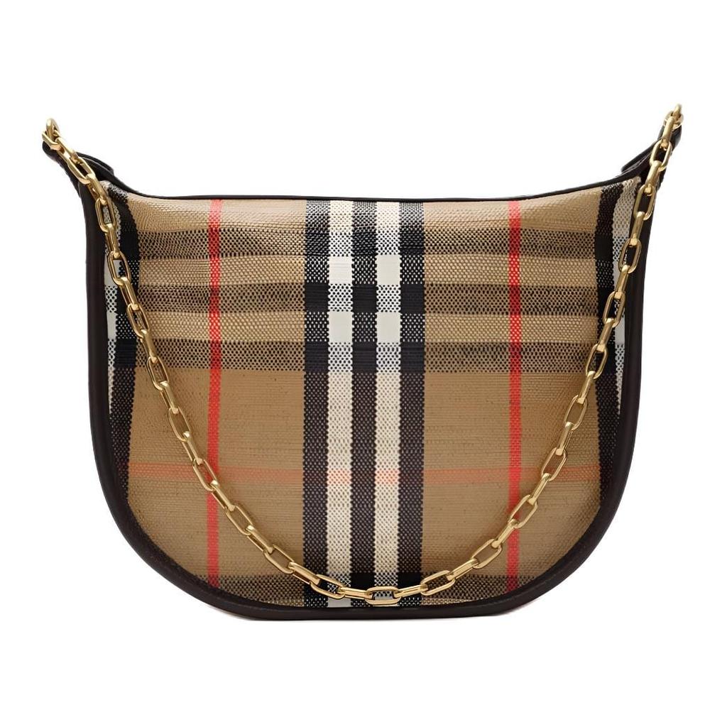 Burberry Highlands Cotton Shoulder Bag Mini Women's Sandy Beige 81235771