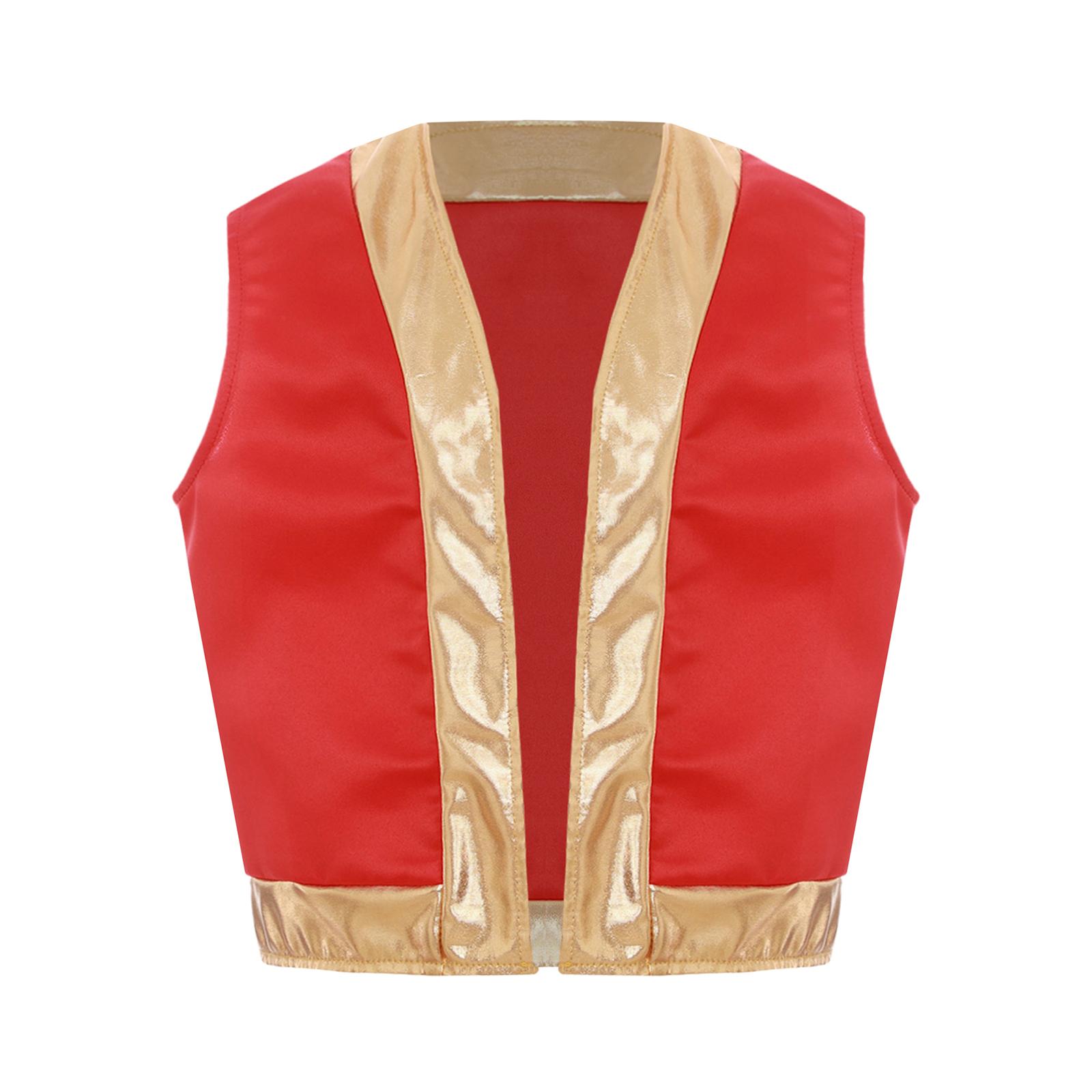 

Детский Костюм Косплей Игрового Персонажа для Мальчиков и Девочек Свободный Жилет Костюм для Ролевых Игр Наряд для Вечеринки на Хэллоуин Комплект Жилет и Брюки 5-6 Years красный