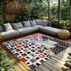 Unique Persian Carpet Pattern Area Rug Non-Slip Floor Mat Home Decor Living Room Entrance Doormat Modern Abstract Design Stylish