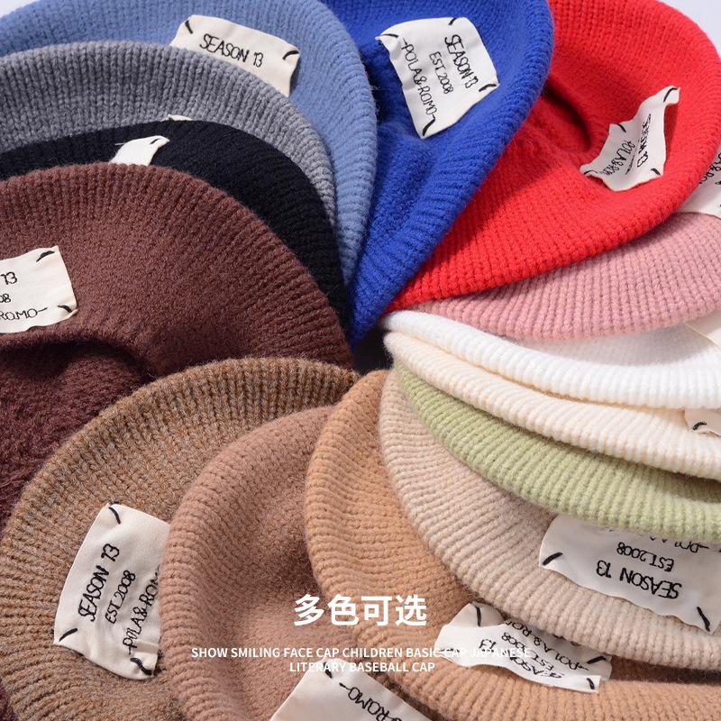 British Retro Beret Female Autumn and Winter Zhao Ruth Same Knitted Literary Painter Hat Versatile Warm Hat