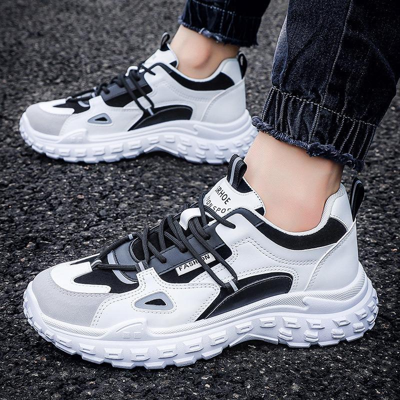 Men's shoes new spring and summer versatile casual height increase sports dad trendy shoes comfortable ins style