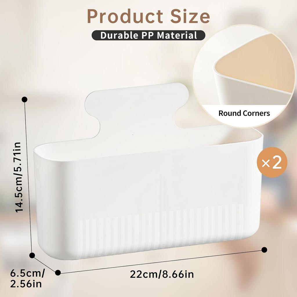 Household Magnetic Storing Shelf Space Saving Solid Smart Phone Rack Toiletries Holder for Kitchen Bathroom Bedroom