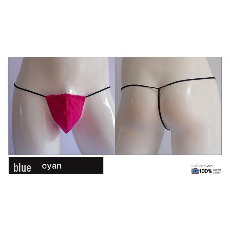 U-Convex Cotton Men's Low-Rise Single-Button Thong - Stylish Choice for Men