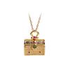Aieryuan Hetian Jade Ga'u Box Necklace with Handbag Pendant and Sachet Compartment.