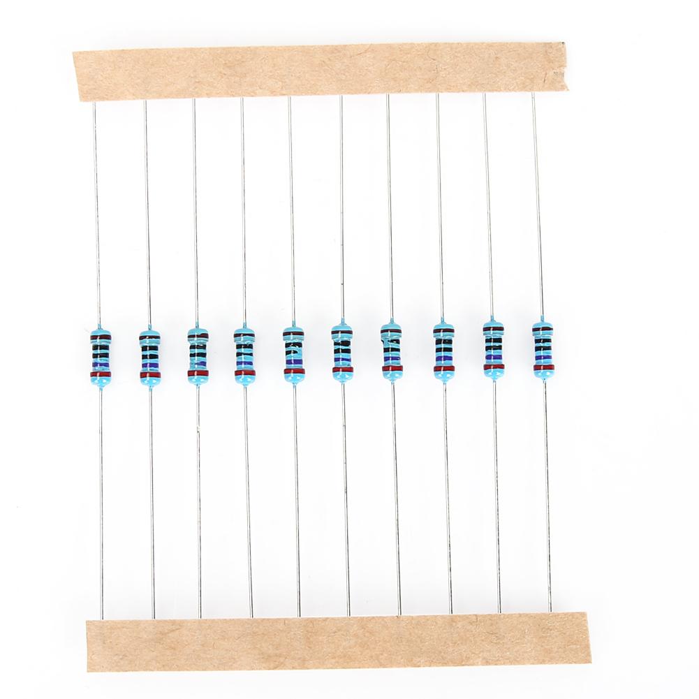 

10 1M Ohm 1 4w Resistance 1percent Tolerance Metal Film Resistor Assortment Kit