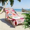 Ice Cream and Donut Pattern Beach Towel Quick-drying for Travel Outdoor Sports Jogging Beach and Swimming