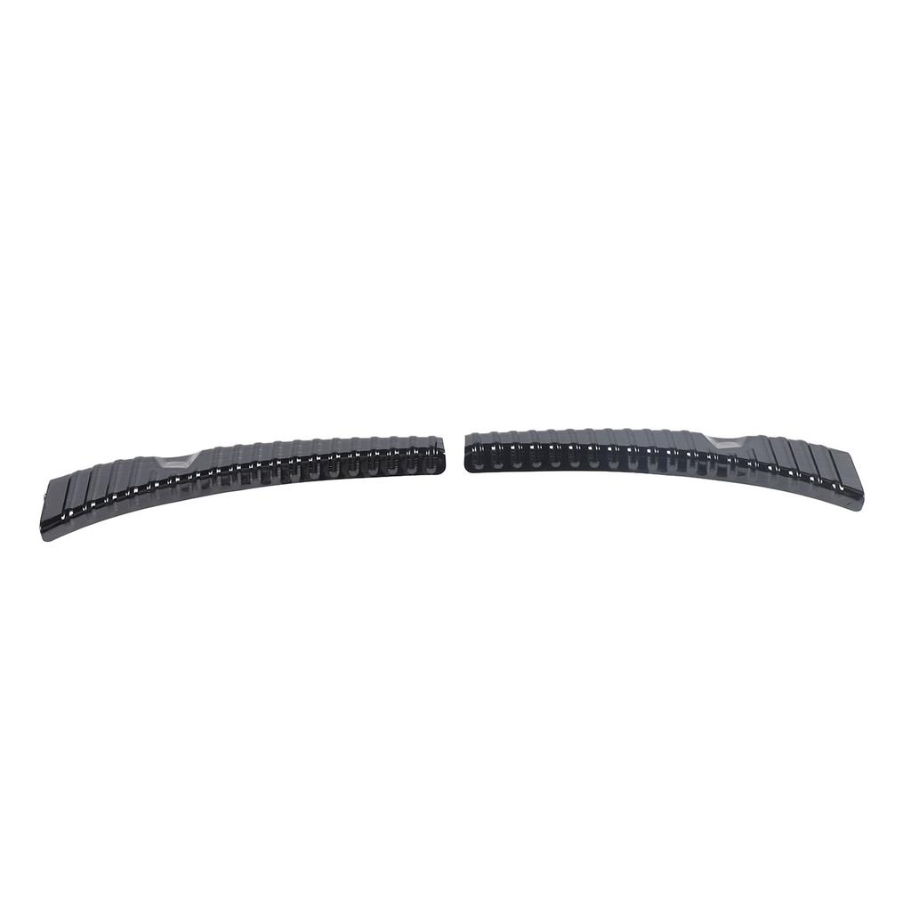 2PCS Rear Trunk Sill Guard Cover Stainless Steel Rear Bumper Door Sill Protector for Model 3 Highland 2024 Black Silk