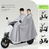 Electric Motorcycle Raincoat for One Person, Women's Small-Sized, Long Full-Body Raincoat for Heavy Rain, Men's Double-Person New Style Rain Poncho