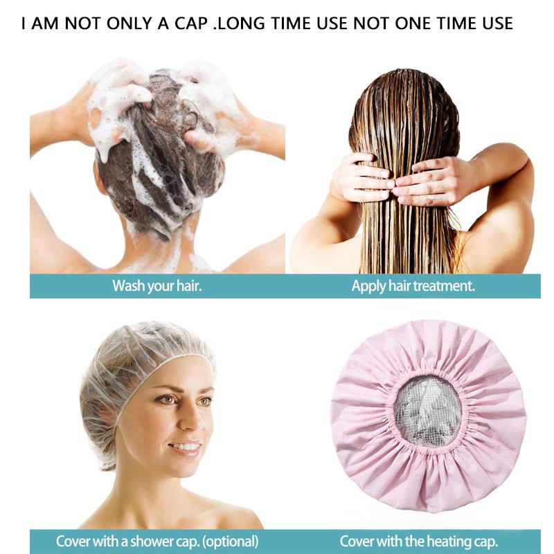 Self-Heating Tin Foil Hat Thickened Heating Steam Hair Mask Cap Portable Hair Salon Smooth Hair Oil Baking Cap