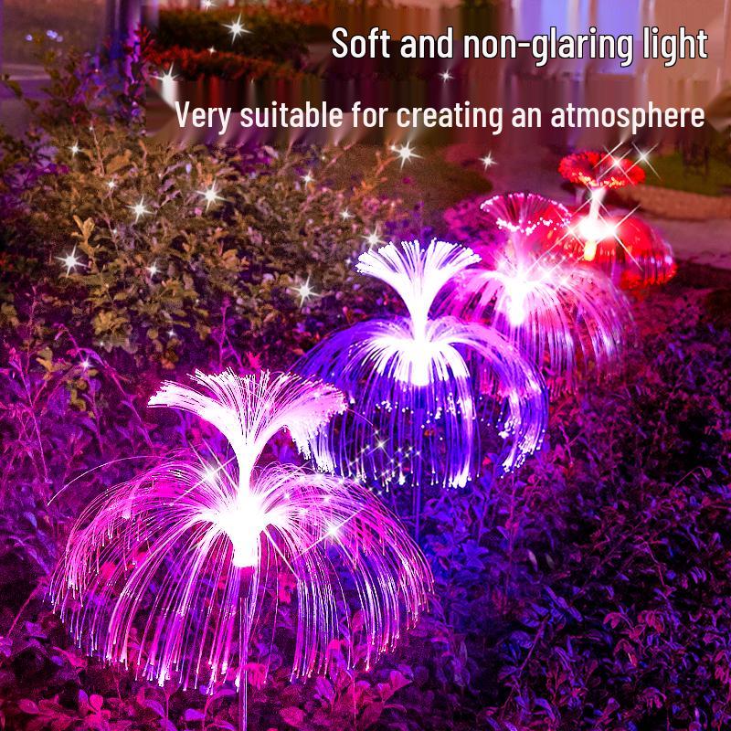Waterproof Outdoor LED Solar Jellyfish Lamp for Courtyard Decoration