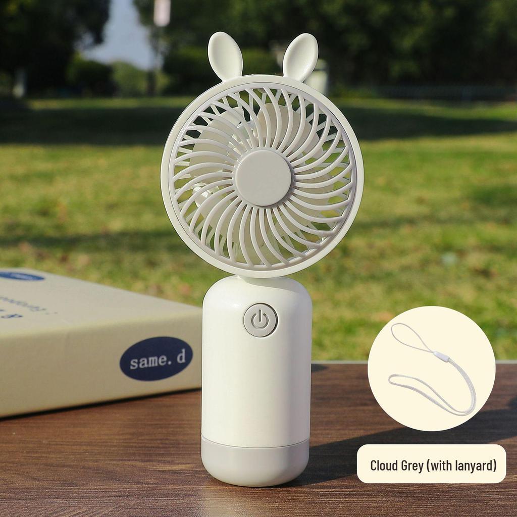 Portable Fresh Style USB Rechargeable Mini Handheld Fan with Three-Speed Settings for Students