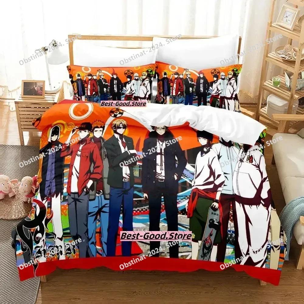 Anime K project Mikoto Suoh No Blod! No Bone! No Ash! Beding Set Printed With Pilowcase Bed Soft Duvet Cover Quen Super King-Sized Dimensionsd