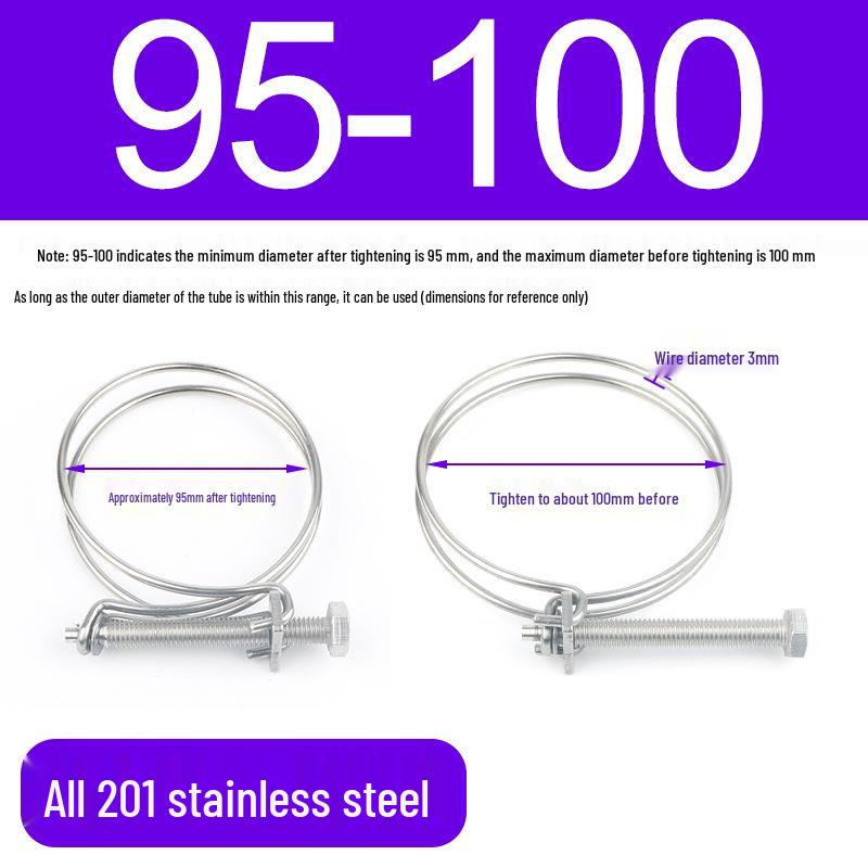 Stainless Steel Double Wire Hose Clamp Set