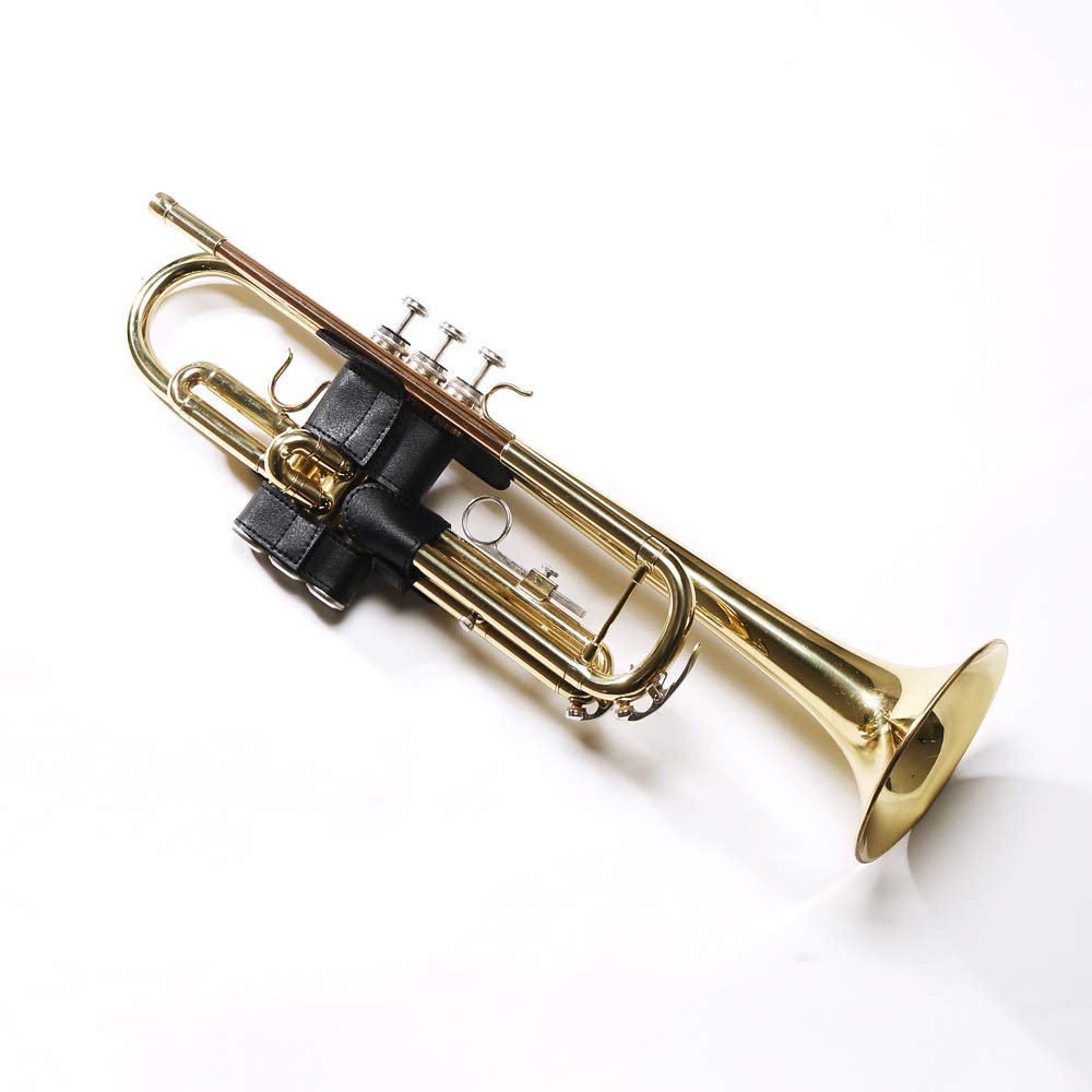 PAMPET Trumpet Valve Guard, PU Leather, Large Type, Black