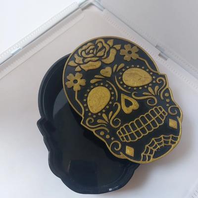 Skeleton Storage Box Halloween Box Mould Halloween Silicone Skeleton Ashtray Mould Resin Mould Desktop Jewelry Mold, Free DIY