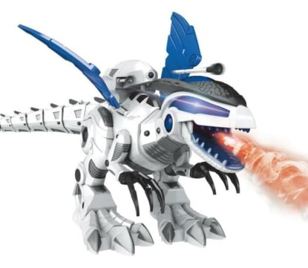 

Робо-Дракон X Радиоуправляемый Робот-Динозавр с Программируемой Функцией, Светится и Стреляет, Высотой Примерно 70 см, от TKSK