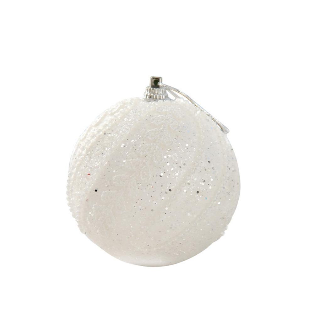 

3 шт. Креативный набор рождественских шаров 8 см Подвесное украшение Рождественская елка Подвеска Офис белый