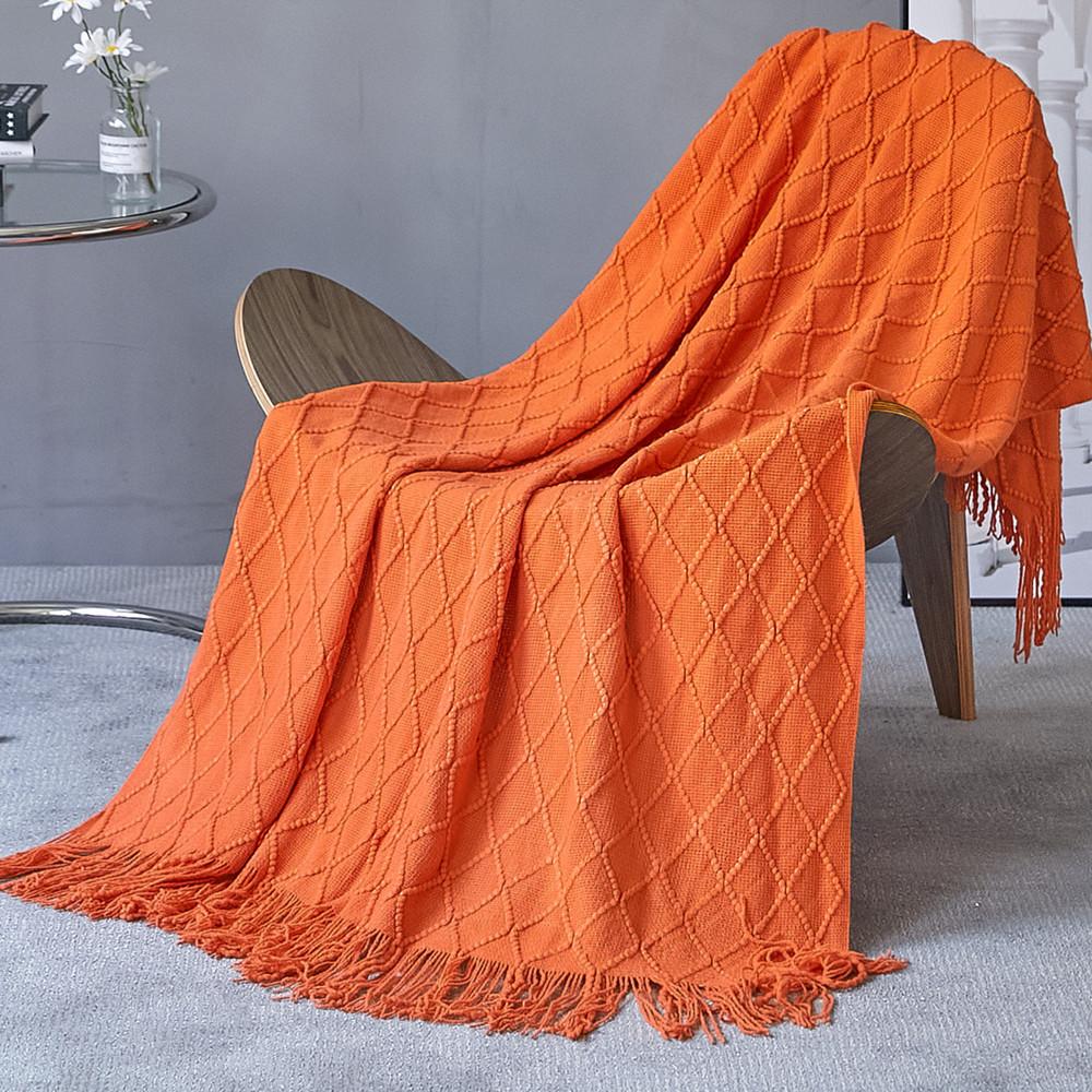 Tassel Summer Thin Throw Blanket Knitted Sofa Cover Blanket Office Air Conditioning Window Blanket Cozy Small Napping Throw Blanket For Home