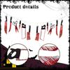 Halloween Knife Banner Decoration Versatile Scary Horrible Ornament Hanging for Hotel Railing