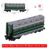 Old Style Railway Caboose MOC Set, Retro Train Guard Wagon Blocks, Hobby Assembly Gift for Train Lovers