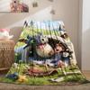 Outside the Viking Village Toothless Print Pattern Flannel Blanket Soft Multifunctional Decortive Universal Throw Blankets Gift