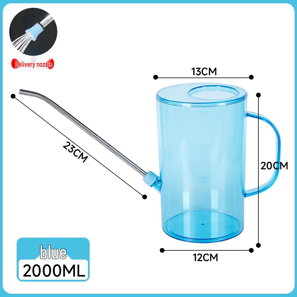 Arrosoir Transparent Grande Capacité en Acier Inoxydable avec Bec Long pour le Jardinage.