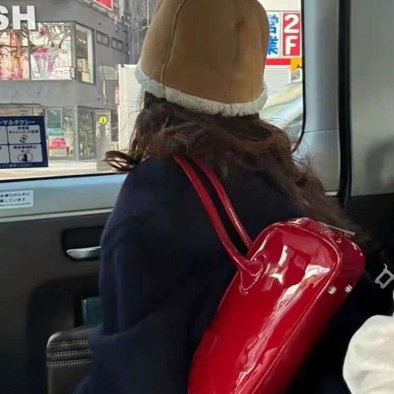 Single-shoulder Underarm Bag with Large Capacity, Simple and Casual Baguette Bowling Bag