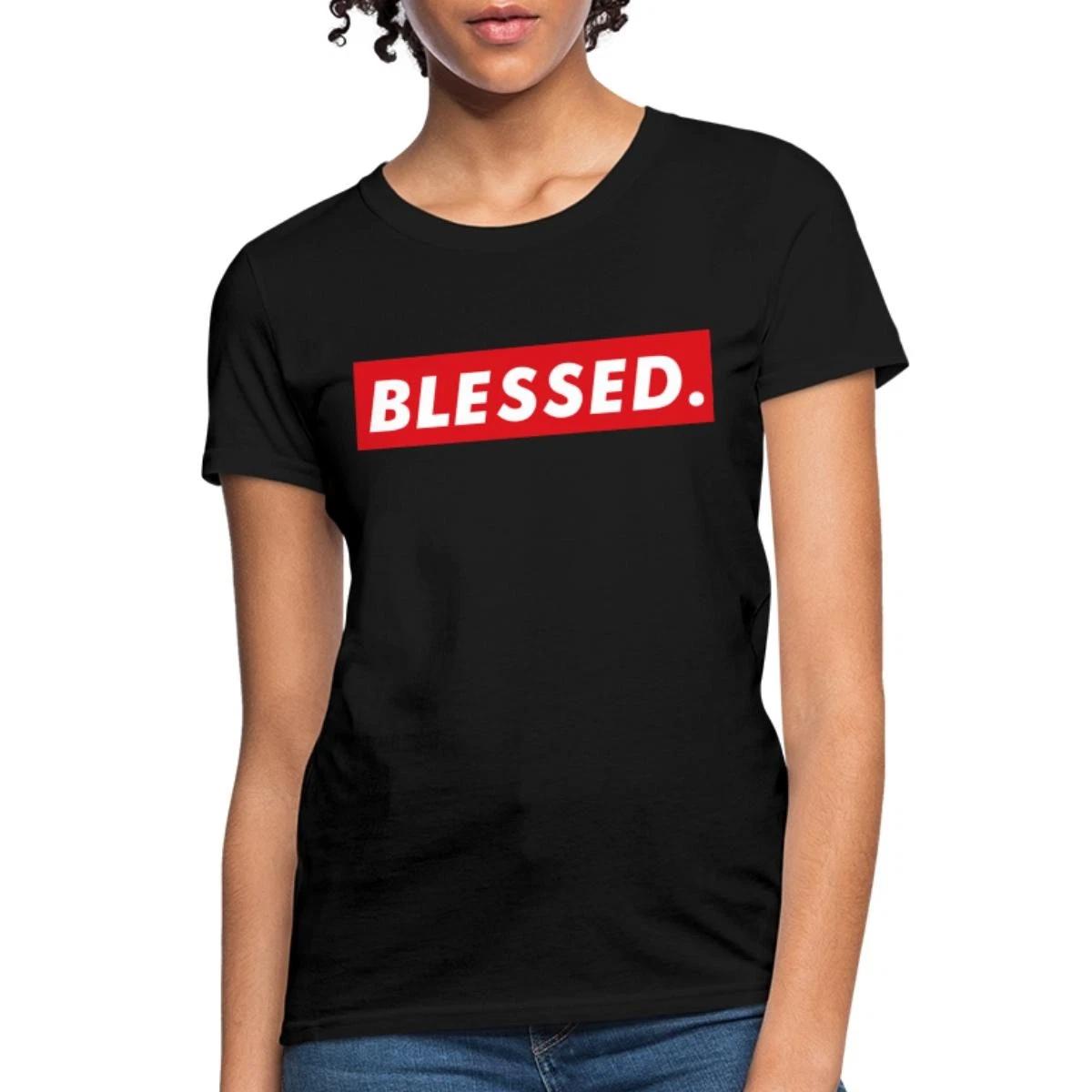 Blessed Slogan Christian Women s T-Shirt XXL