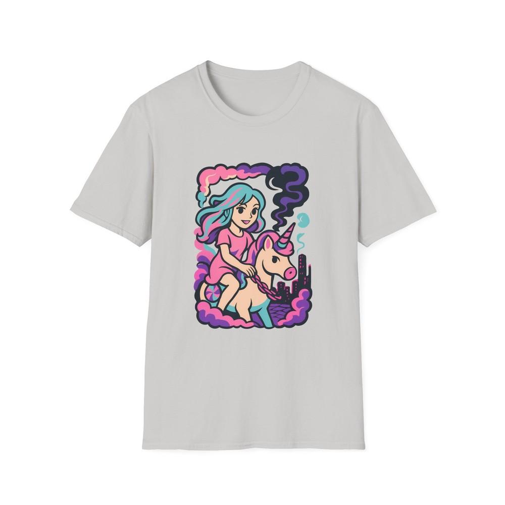 Unisex Softstyle Unicorn Rider T-Shirt – Fantasy, Whimsical Style