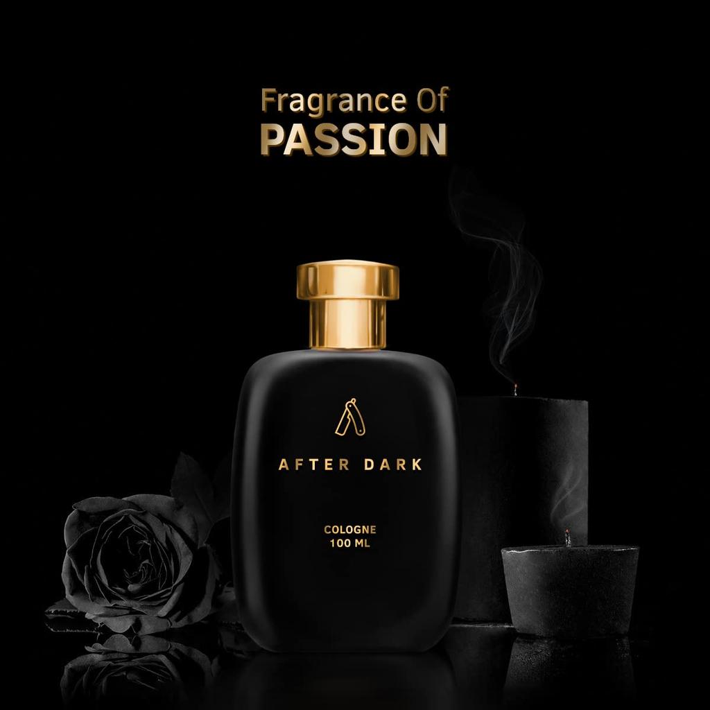Ustraa After Dark Cologne for Men 100ml with Saffron, Oudh, Musky Notes