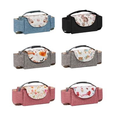 Kinderwagen Organizer Tasche Große Kapazität Feiertagsthema Reise Windeltasche Aufbewahrungstasche mit Milchflaschenfach