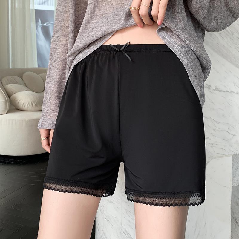 Women's High-Waisted Lace Safety Leggings: Non-Curling, Anti-Exposure, Summer Outdoor Wear